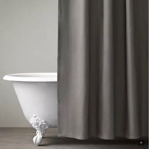 NWT Restoration Hardware Lite Brown Shower Curtain